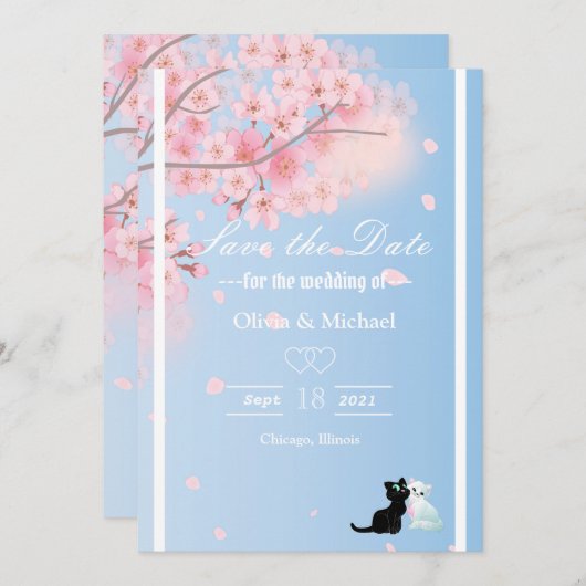 Kirschbaum Save The Date (Vorne/Hinten)