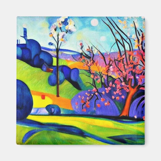 Kirschbaum zwischen Felsen Magnet (Vorne)