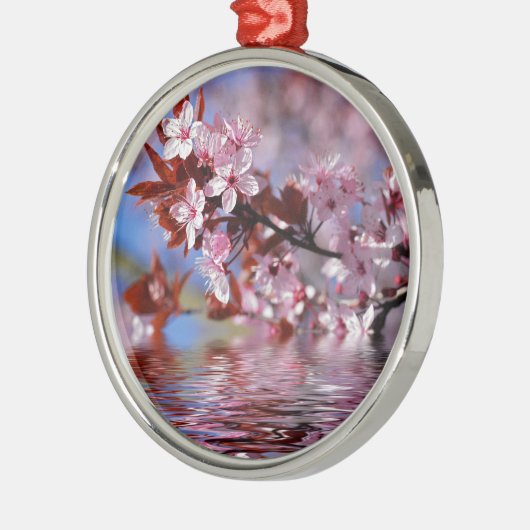 Kirschbaumblüten Ornament Aus Metall (Links)