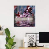 Kirschbaumblüten Poster (Heimbüro)