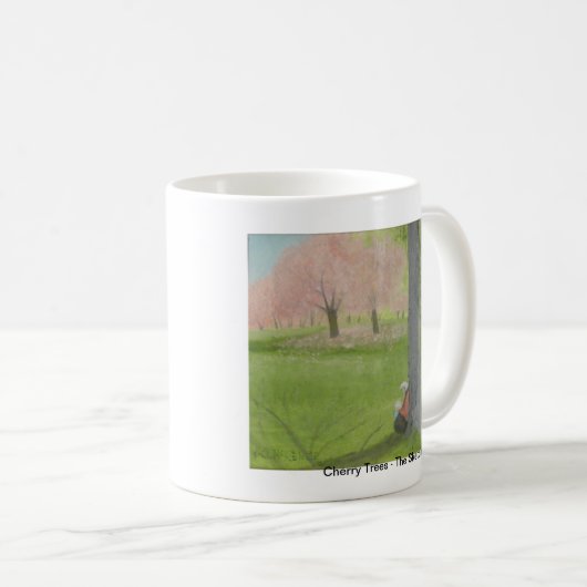 Kirschbäume - der Sketcher Kaffeetasse (VorderseiteRechts)