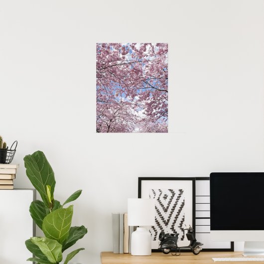 Kirschbäume in Blüte Poster (Heimbüro)