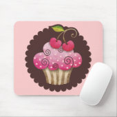 Kirschbeeren-kleiner Kuchen Mousepad TBA (Mit Mouse)