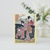 Kirschbetrachtung bei Gotenyama durch Kitagawa, Postkarte (Stehend Vorderseite)