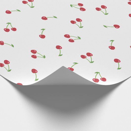 Kirschblossom-Muster weiß Geschenkpapier (Ecke)