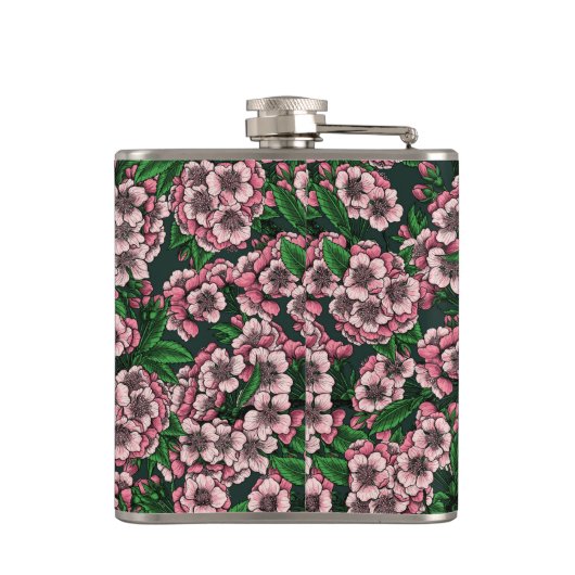 Kirschblüte 2 flachmann (Rückseite)