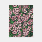 Kirschblüte 2 fleecedecke (Vorderseite)