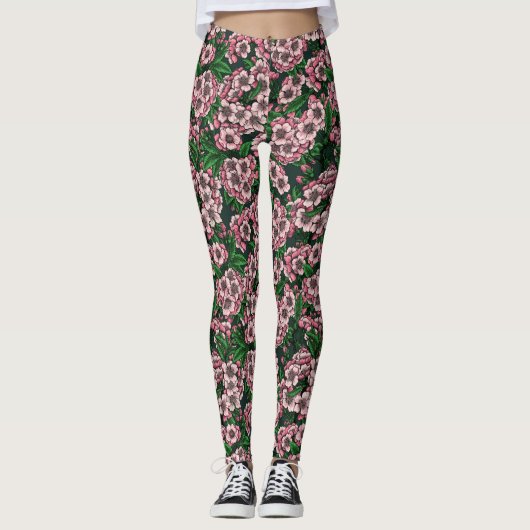 Kirschblüte 2 leggings (Vorderseite)