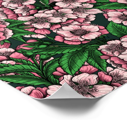 Kirschblüte 2 poster (Ecke)