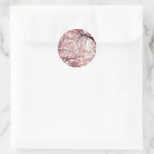 Kirschblüte 2 runder aufkleber (Tasche)