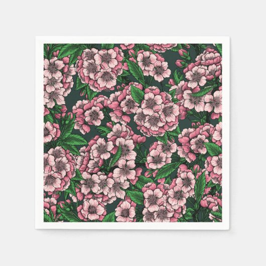 Kirschblüte 2 serviette (Vorderseite)