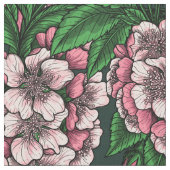 Kirschblüte 2 stoff (Nahaufnahme)