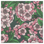 Kirschblüte 2 stoff (Nahaufnahme)