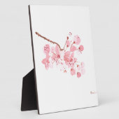 Kirschblüte Aquarell Rosa Sakura hübsch Fotoplatte (Seite)