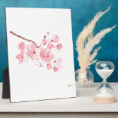 Kirschblüte Aquarell Rosa Sakura hübsch Fotoplatte (Seite)