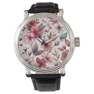 Kirschblüte Armbanduhr
