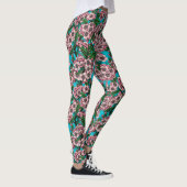 Kirschblüte auf blau leggings (Rechts)