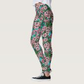 Kirschblüte auf blau leggings (Links)