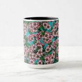 Kirschblüte auf blau tasse (Zentrum)
