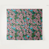 Kirschblüte auf blau wandteppich (Vorderseite (Horizontal))