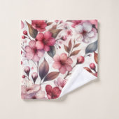 Kirschblüte Badhandtuch Set (Waschlappen)