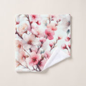 Kirschblüte Badhandtuch Set (Waschlappen)
