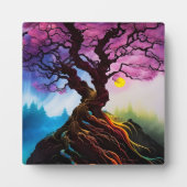 Kirschblüte Baum des Lebens Fotoplatte (Vorderseite)