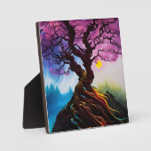 Kirschblüte Baum des Lebens Fotoplatte (Vorderseite)