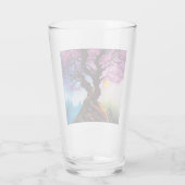Kirschblüte Baum des Lebens Glas (Rückseite)