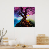 Kirschblüte Baum des Lebens Poster (Küche)