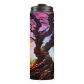 Kirschblüte Baum des Lebens Thermosbecher (Vorderseite)