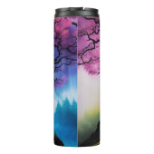 Kirschblüte Baum des Lebens Thermosbecher (Rückseite)