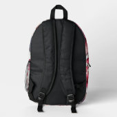 Kirschblüte Bedruckter Rucksack (Rückseite)