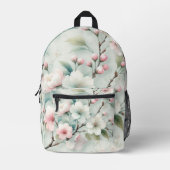 Kirschblüte Bedruckter Rucksack (Vorderseite)