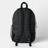 Kirschblüte Bedruckter Rucksack (Rückseite)