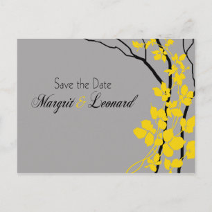 Kirschblüte Bella Save the Date Ankündigungspostkarte