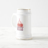 Kirschblüte Bierglas (Vorderseite Links)