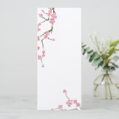 Kirschblüte Blume Einladung (Stehend Vorderseite)