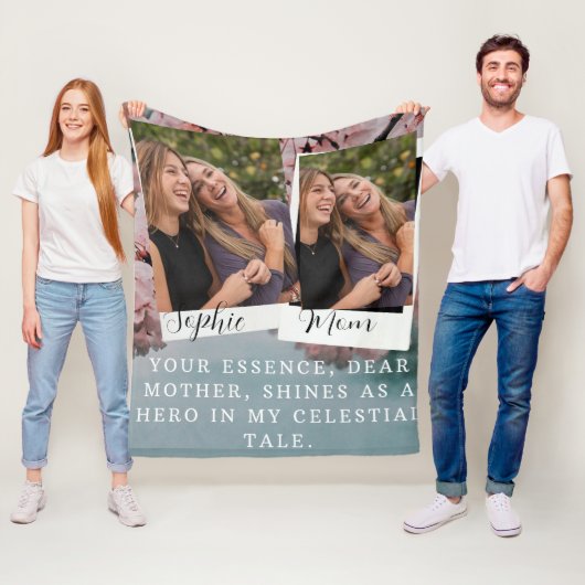 Kirschblüte Blume geben Mama personalisierten Fleecedecke (Beispiel)