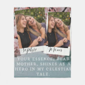 Kirschblüte Blume geben Mama personalisierten Fleecedecke (Vorderseite)