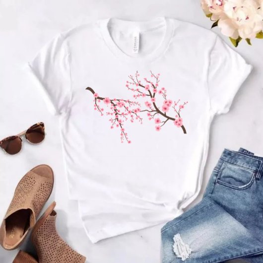 Kirschblüte Blume Tri-Blend Shirt