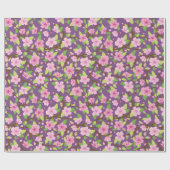 Kirschblüte-Blumen-Illustration Geschenkpapier (Flach)