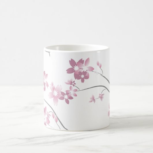 Kirschblüte-Blumen Kaffeetasse (Mittel)