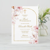 Kirschblüte Blumenblüte Einladung (Stehend Vorderseite)