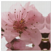 Kirschblüte. Blumenfrühlingsmuster Stoff (Nahaufnahme)
