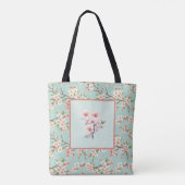 Kirschblüte Blumenmuster Tasche (Rückseite)