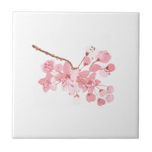 Kirschblüte Blumenrosa Rustikaler Chic Hübsch Fliese