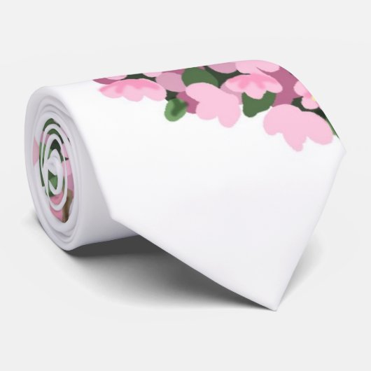 Kirschblüte-Blumenstrauß Krawatte (Gerollt)