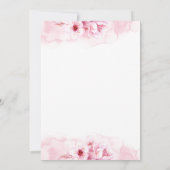 Kirschblüte-Blüten-BlumenKranz-Hochzeits-Einladung Einladung (Rückseite)