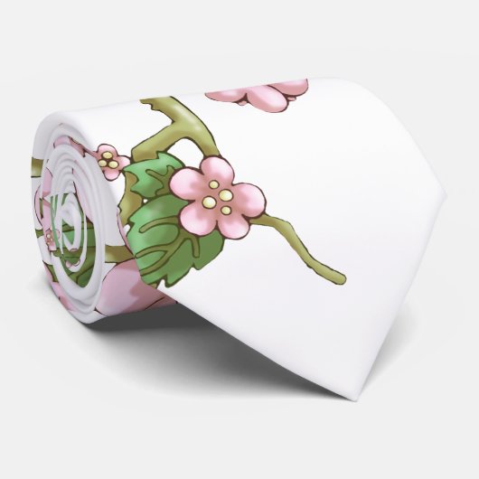 Kirschblüte-Blüten Krawatte (Gerollt)